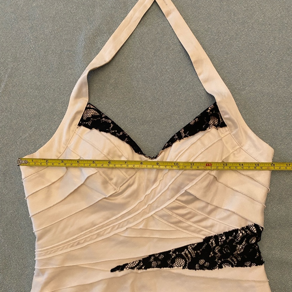 Bebe Halter mini dress, size Medium, measurements in photos. - Picture 5 of 6